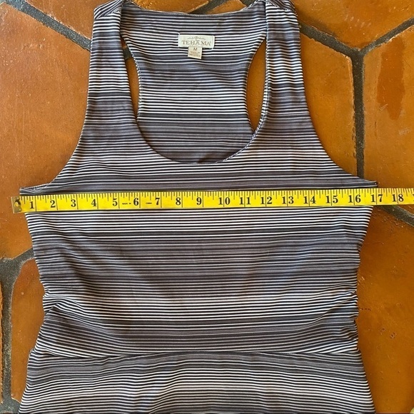 Tehama Outdoor Womens Size M Medium Stretch Active Sleeveless Striped Tank Dress - Picture 8 of 8